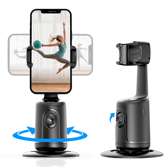Auto Tracking Phone Holder Auto Face Tracking  360 Rotation Fast Face & Object Tracking Cameraman Robot
