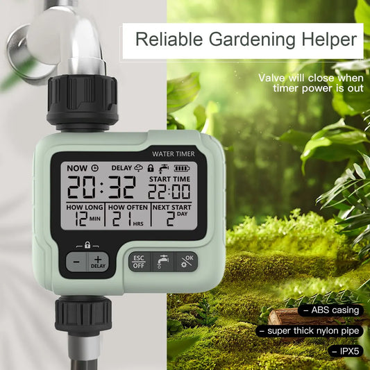 Automatic Water Timer Garden Digital Irrigation Machine Intelligent Sprinkler Used Outdoor to Save Water&Time